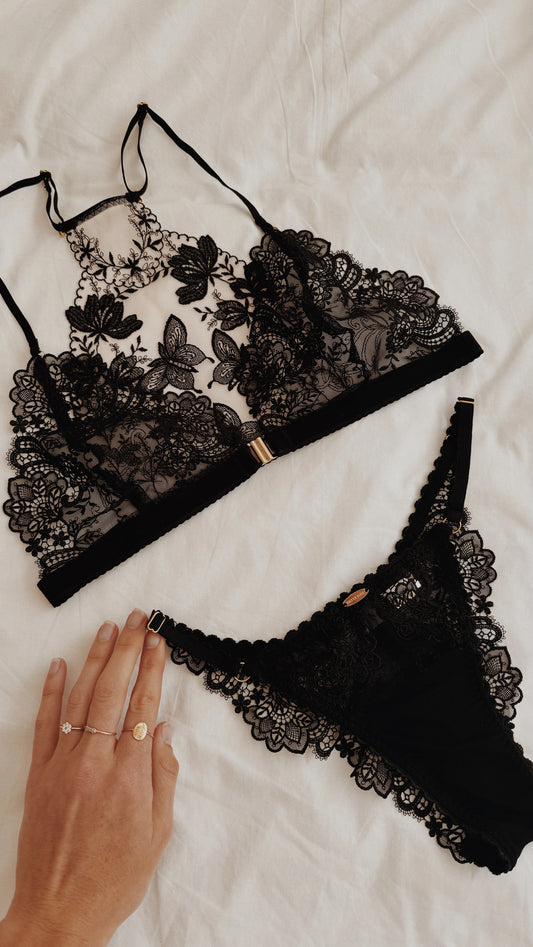 Pepper Decor Back Bralette Set