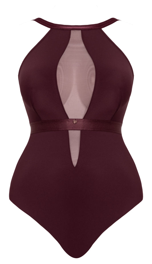 Swerve Bodysuit - Mulberry