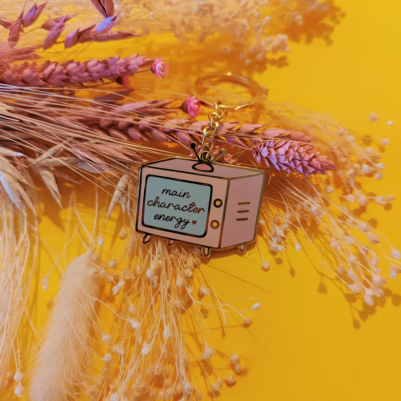 Main Character Energy Keyring