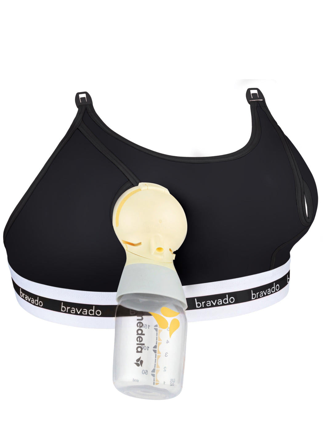 Clip and Pump Hands-Free Nursing Bra Accessory