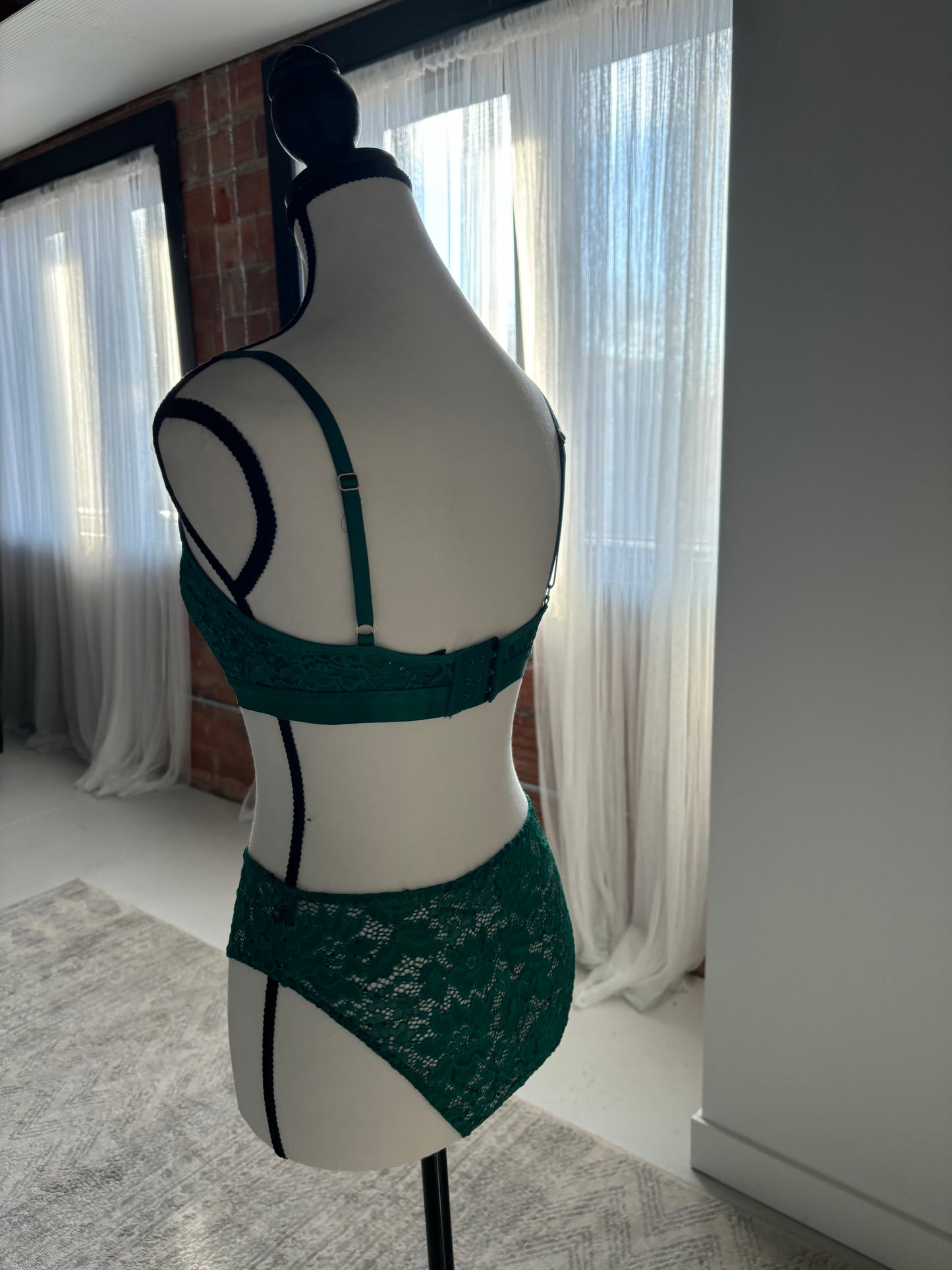 Emerald City Sequin Bra & Brief Set