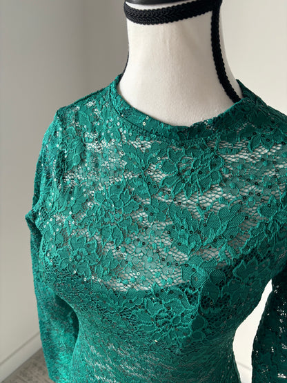 Emerald City Sequin Lace Maxi