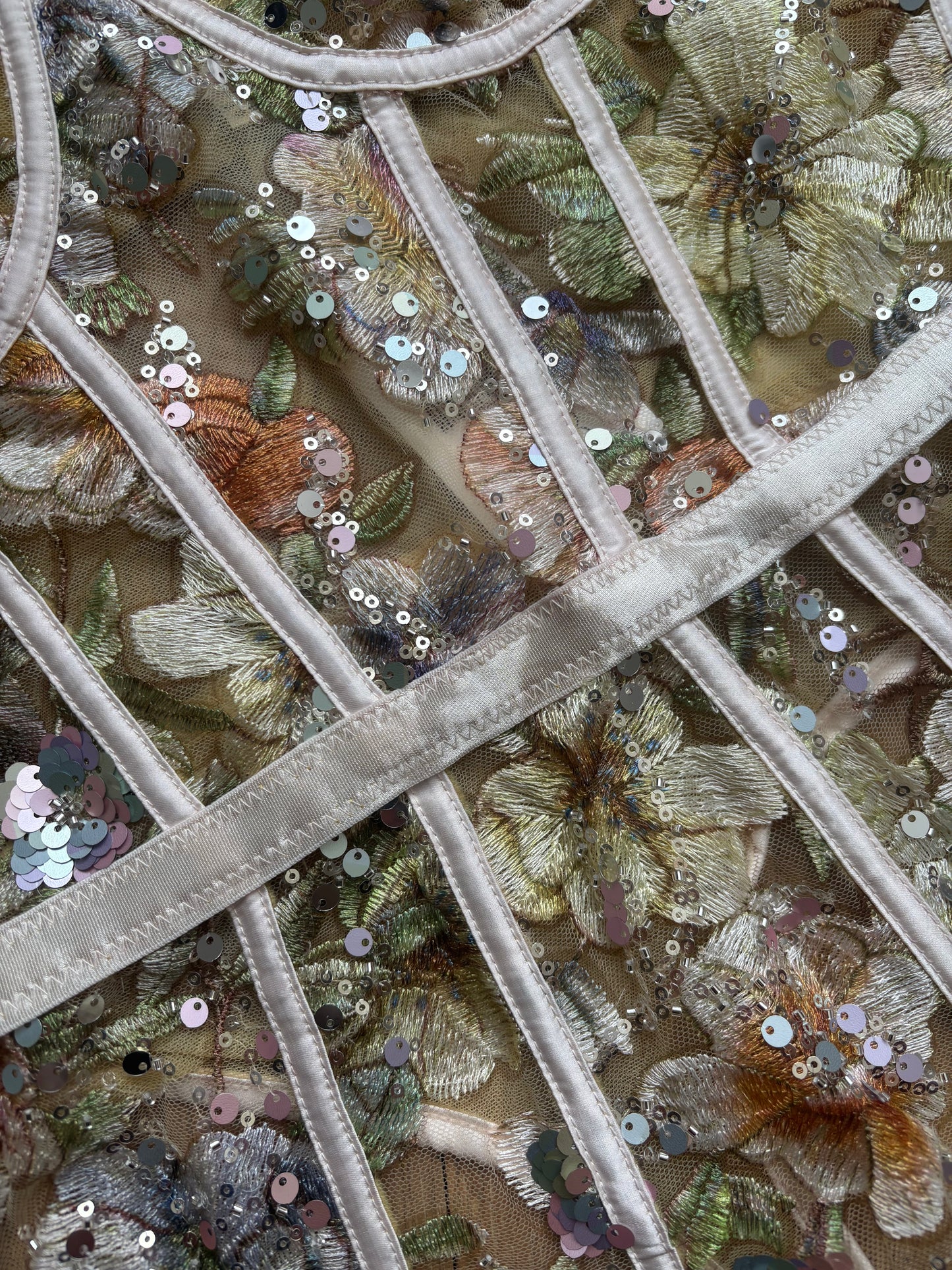 Holly Embroidered & Sequin Bodysuit