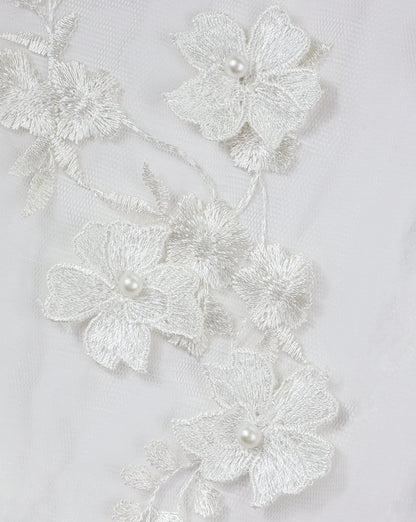 Pearl Embroidered Bridal Robe - 1 L left!