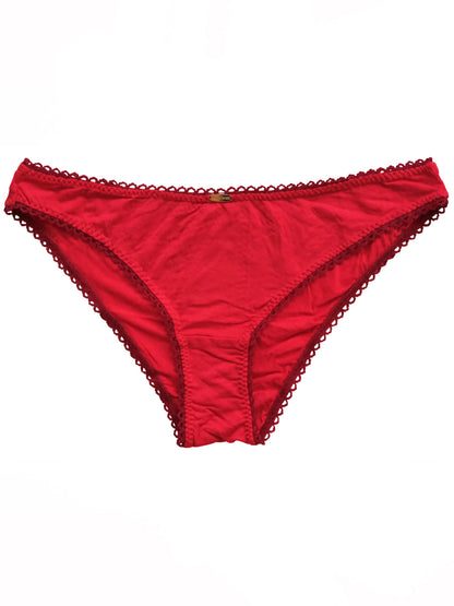 Red Bamboo Bralette Set