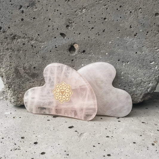 Rose Quartz Gua Sha Heart