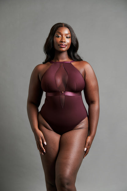 Swerve Bodysuit - Mulberry