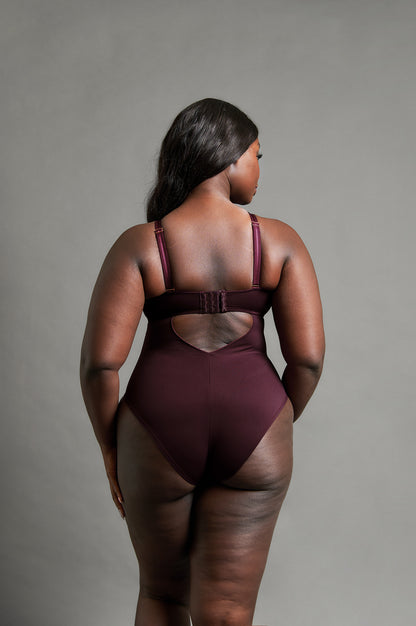 Swerve Bodysuit - Mulberry