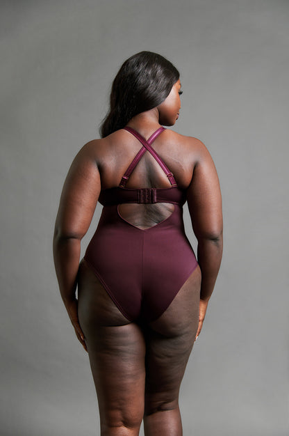 Swerve Bodysuit - Mulberry